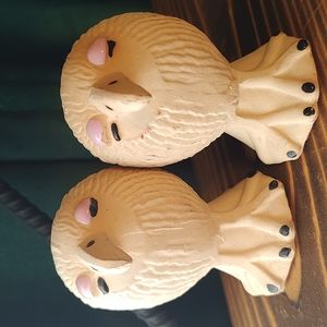 Alien Dodo Bird Dinosaur Labyrinth Salt and Pepper Shakers Vintage Japan